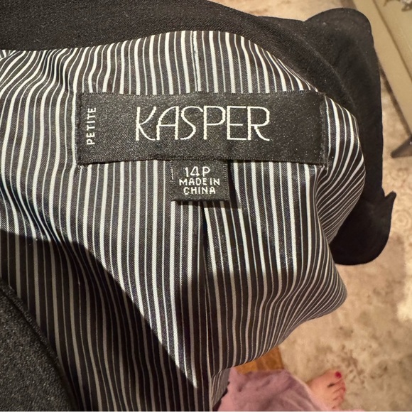 Kasper Blazer Black Women’s 14P - Picture 5 of 5